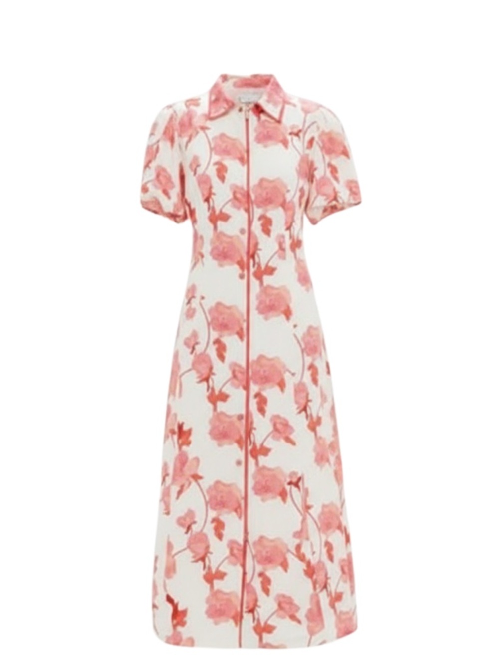 Hyacinth house Coral Multi Floral Peppa Midi